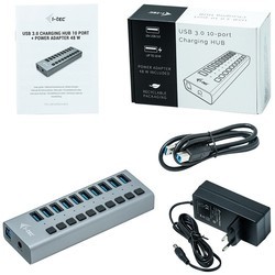 Картридеры и USB-хабы i-Tec USB 3.0 Charging HUB 10 port + Power Adapter 48 W