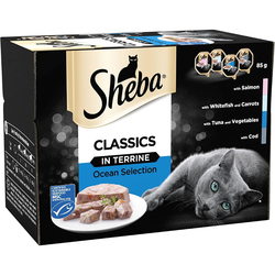 Корм для кошек Sheba Classic Ocean Collection in Terrine Trays 96 pcs