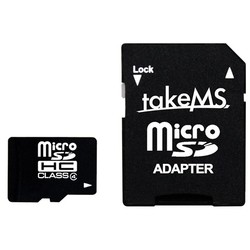 Карты памяти takeMS microSDHC Class 4 16Gb