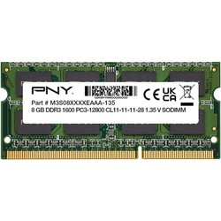 Оперативная память PNY SOD8GBN12800/3L-SB