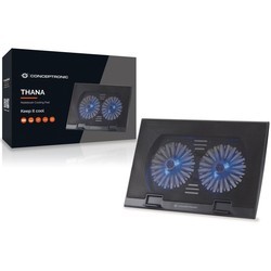 Подставки для ноутбуков Conceptronic THANA02B 2-Fan Laptop Cooling Pad
