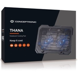 Подставки для ноутбуков Conceptronic THANA01B 2-Fan Laptop Cooling Pad