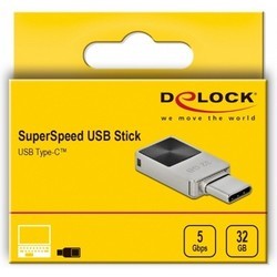 USB-флешки Delock Mini USB 3.2 Gen 1 USB-C Memory Stick 128Gb