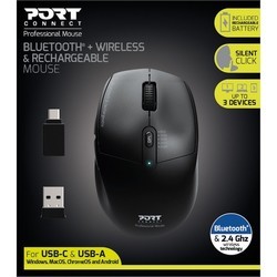 Мышки Port Designs Bluetooth Wireless &amp; Rechargeable Mouse