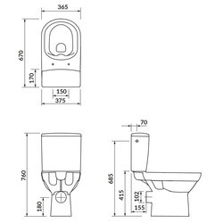 Унитазы Cersanit City 010 Clean On K35-037