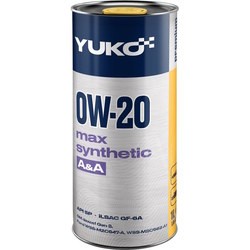 Моторные масла YUKO Max Synthetic 0W-20 1L
