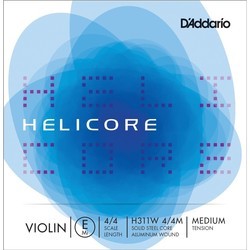 Струны DAddario Helicore Single Aluminium Wound E Violin 4/4 Medium