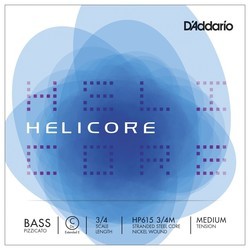 Струны DAddario Helicore Pizzicato Double Bass Single C 3/4 Medium