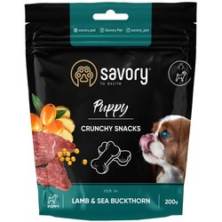Корм для собак Savory Crunchy Snacks Puppy Lamb 200 g