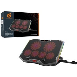 Подставки для ноутбуков Conceptronic THYIA01B ERGO 6-Fan Gaming Laptop Cooling Pad with Mobile Holder, RGB