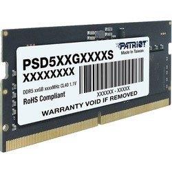 Оперативная память Patriot Memory PSD516G560081S