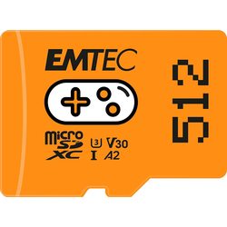 Карты памяти Emtec microSD UHS-I U3 V30 A1/A2 Gaming 512Gb