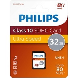 Карты памяти Philips SDHC Class 10 UHS-I U1 8Gb