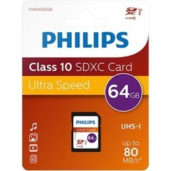 Карты памяти Philips SD Class 10 UHS-I U1 128Gb