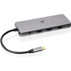 Картридеры и USB-хабы IOGEAR USB-C Triple HD Compact Dock w/ PD 3.0