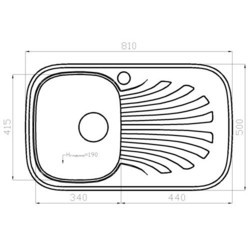 Кухонные мойки Polygran F-160