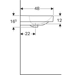 Умывальники Geberit Smyle Square 90 500.252.01.1