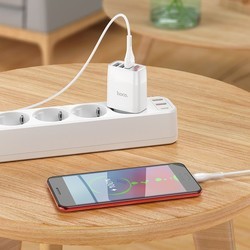 Зарядки для гаджетов Hoco C93A Easy Charge + microUSB