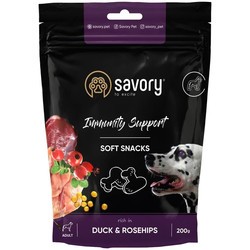 Корм для собак Savory Soft Snacks Immunity Support Duck/Rosehip 200 g