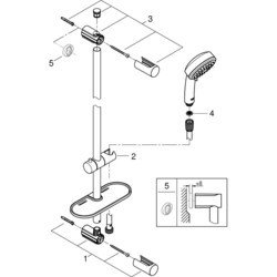 Душевые системы Grohe Vitalio Comfort 100 26398000