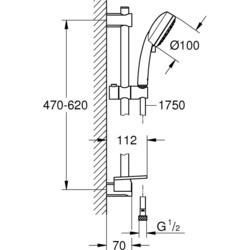 Душевые системы Grohe Vitalio Comfort 100 26398000