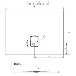 Душевые поддоны RIHO Basel 423 170x75