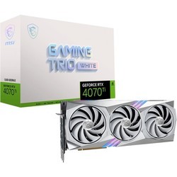 Видеокарты MSI GeForce RTX 4070 Ti GAMING TRIO WHITE 12G