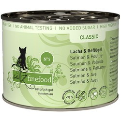Корм для кошек Catz Finefood Classic Canned Salmon/Poulry 200 g 12 pcs