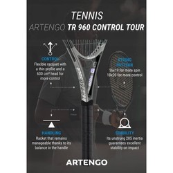 Ракетки для большого тенниса Artengo TR960 Control Tour 18x20