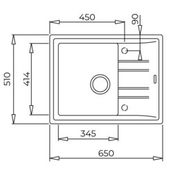 Кухонные мойки Teka Stone 45 S-TG 1B 1D 115330049