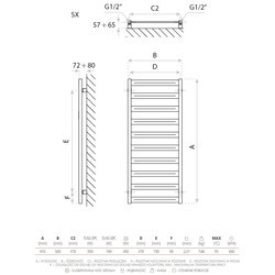 Полотенцесушители Lavita Hermes 500x910