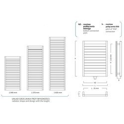 Полотенцесушители Instal Projekt Modo 500x1378 MOD-50/140D50