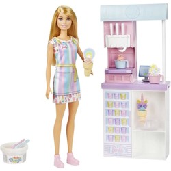 Куклы Barbie Ice Cream Shop Playset HCN46