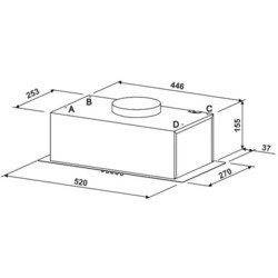 Вытяжки Jantar BILT 650 LED 52 BL