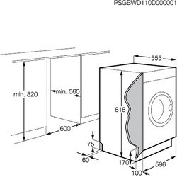 Встраиваемая стиральная машина AEG L 61470 WDBI