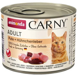 Корм для кошек Animonda Adult Carny Turkey/Chicken Liver 200 g 6 pcs