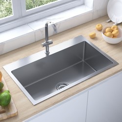 Кухонные мойки VidaXL Handmade Kitchen Sink 70x44 51514
