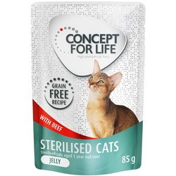 Корм для кошек Concept for Life Sterilised Jelly Pouch Beef 48 pcs