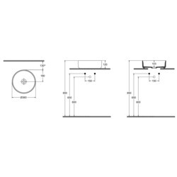 Умывальники ISVEA Infinity 36 10NF65036 (черный)