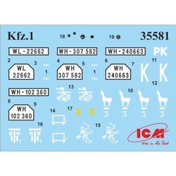 Сборные модели (моделирование) ICM Le.gl.Einheits-Pkw Kfz.1 Soft Top (1:35)