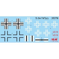 Сборные модели (моделирование) ICM Pz.Kpfw. T-34-747(r) (1:35)