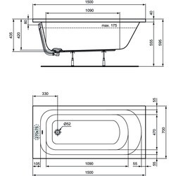 Ванны Ideal Standard Simplicity 150x70 W004201