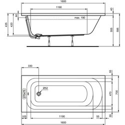 Ванны Ideal Standard Simplicity 160x70 W004301