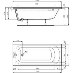 Ванны Ideal Standard Simplicity 170x75 W004501
