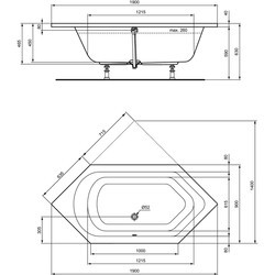 Ванны Ideal Standard Hotline New 190x90 K275501