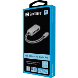 Картридеры и USB-хабы Sandberg USB-C Multi Card Reader Pro