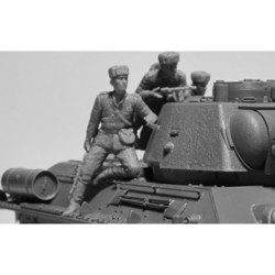 Сборные модели (моделирование) ICM T-34-76 with Soviet Tank Riders (1:35)