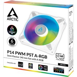 Системы охлаждения ARCTIC P14 PWM PST A-RGB White