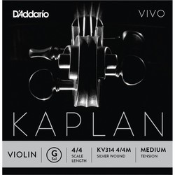 Струны DAddario Kaplan Vivo Violin G String 4/4 Medium