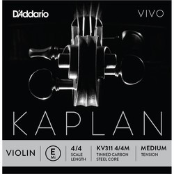 Струны DAddario Kaplan Vivo Violin E String 4/4 Medium